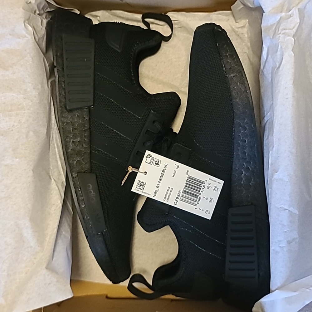 ADIDAS BLACK NMD_R1 PRIMEBLUE